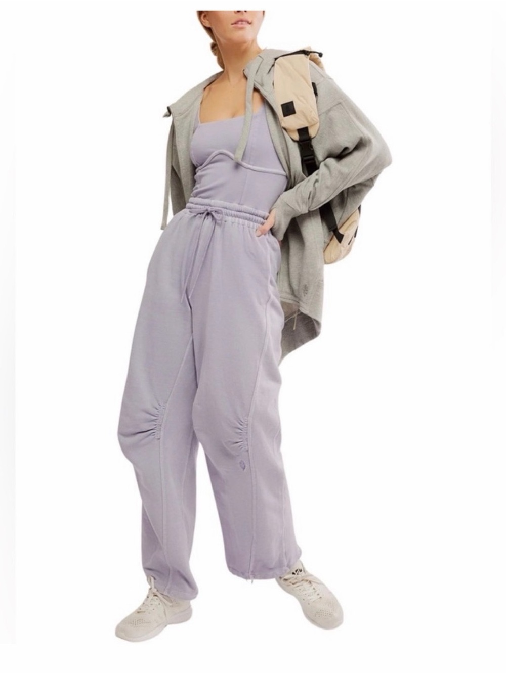 Free People Movement Inbound Onesie Trailblazer Purple Athleisure ~ Size Lg NWT - Picture 10 of 14